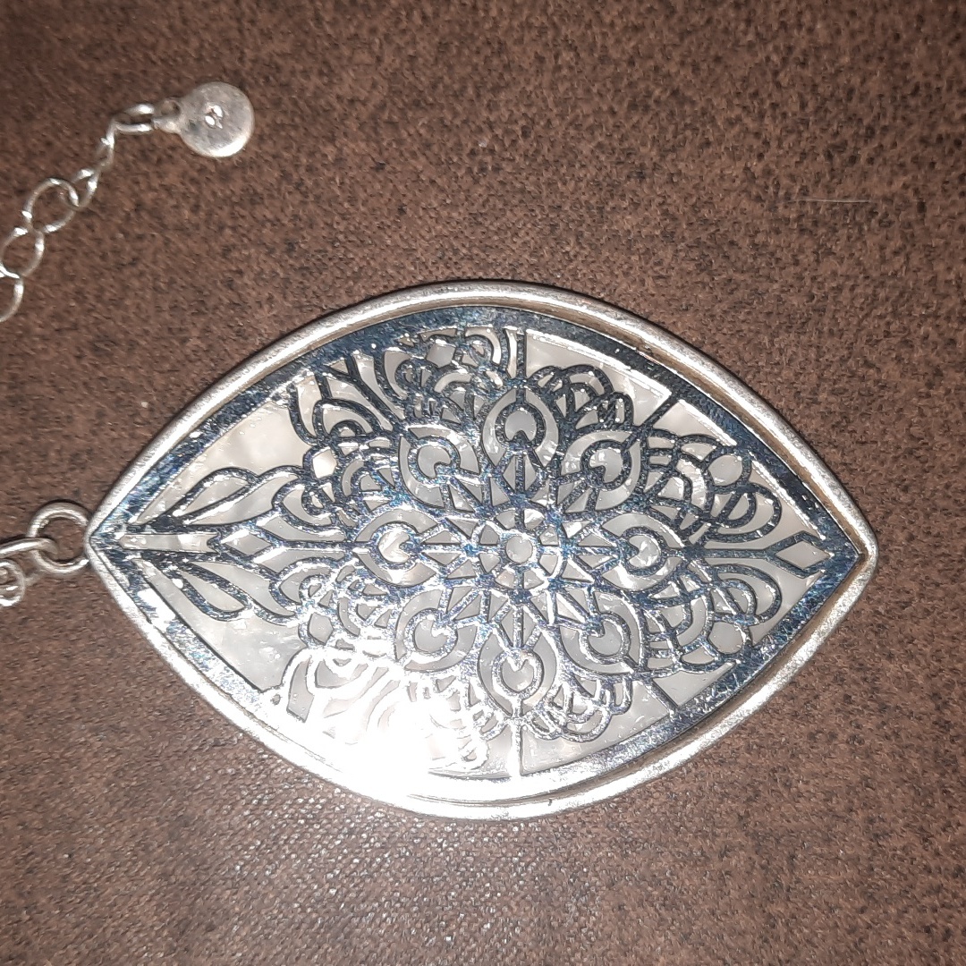 Urban Soul Boho Reversible Pendant Filigree Look On One Side